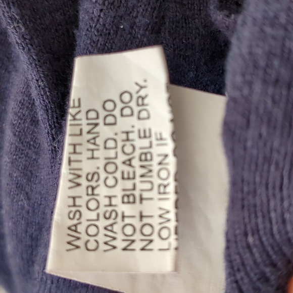 Medium Dazy Button Front Cardigan Sweater Solid Dark Blue - Picture 14 of 14